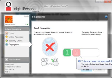 digitalpersona personal fingerprint